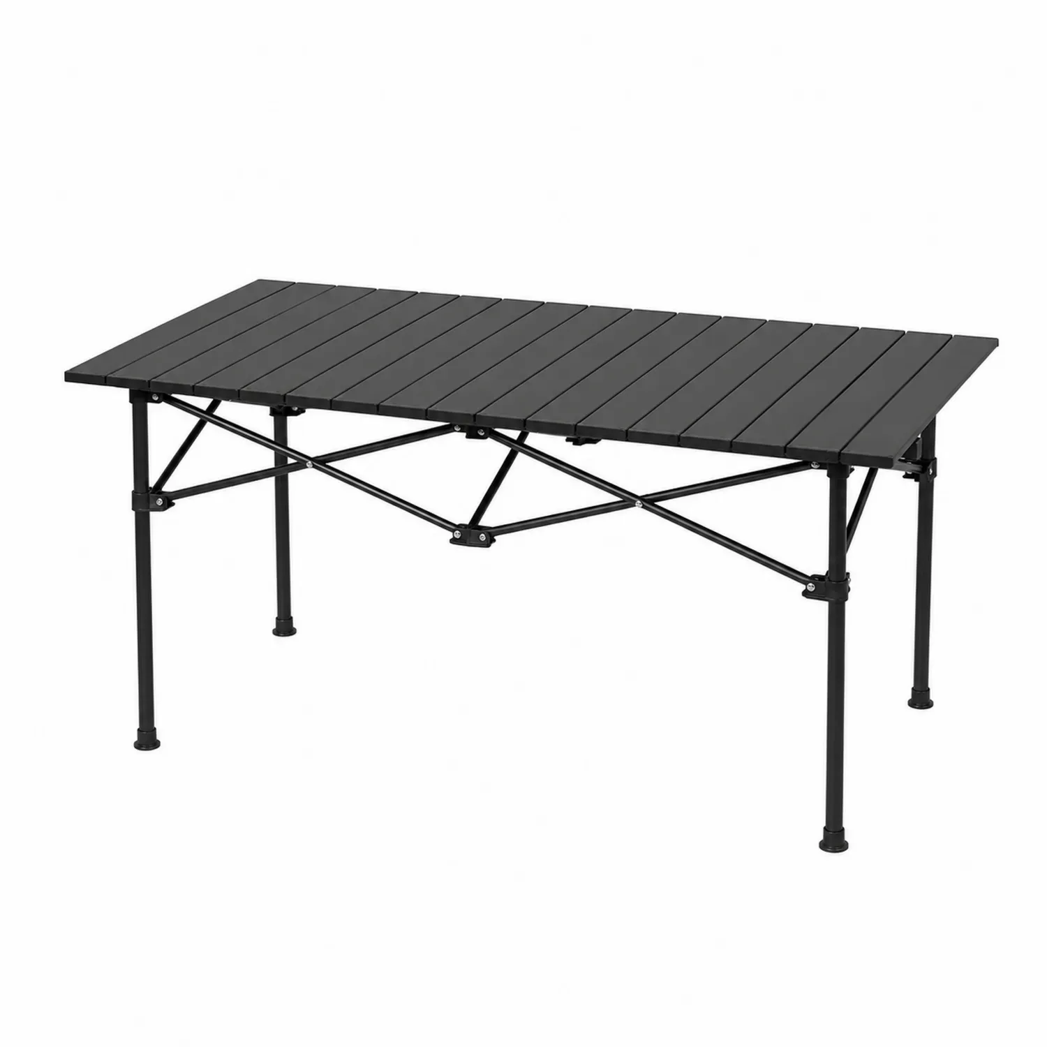 Table pliante extérieure en aluminium noir