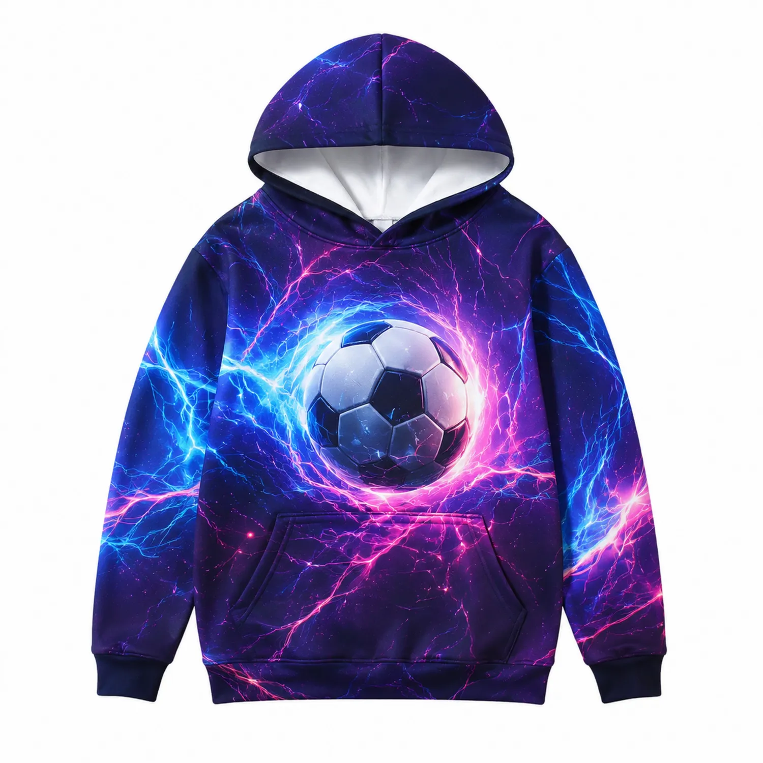 Felpa con Cappuccio Bambini Calcio Fulmine