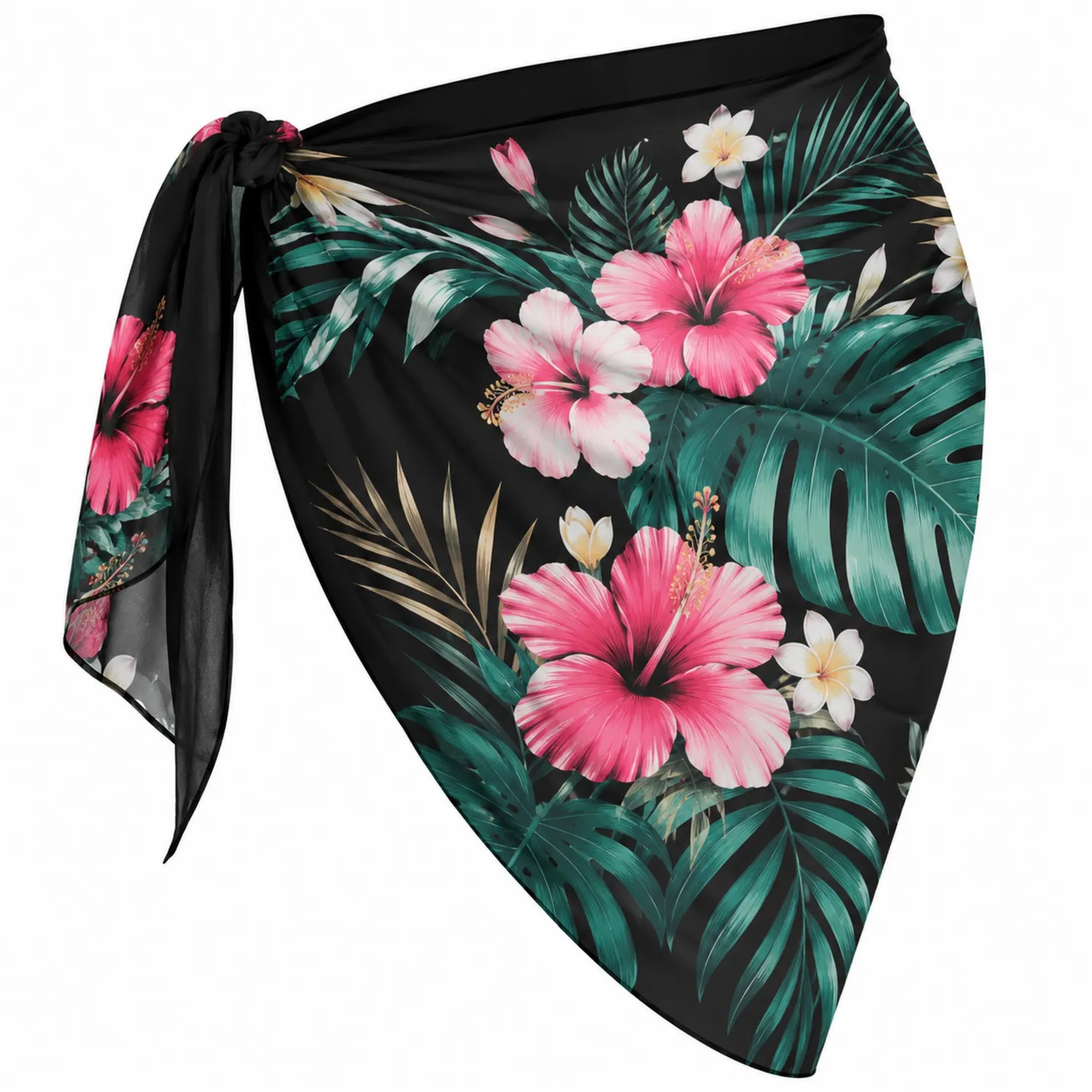 Pareu Bikini Donna Floreale Chiffon Mare