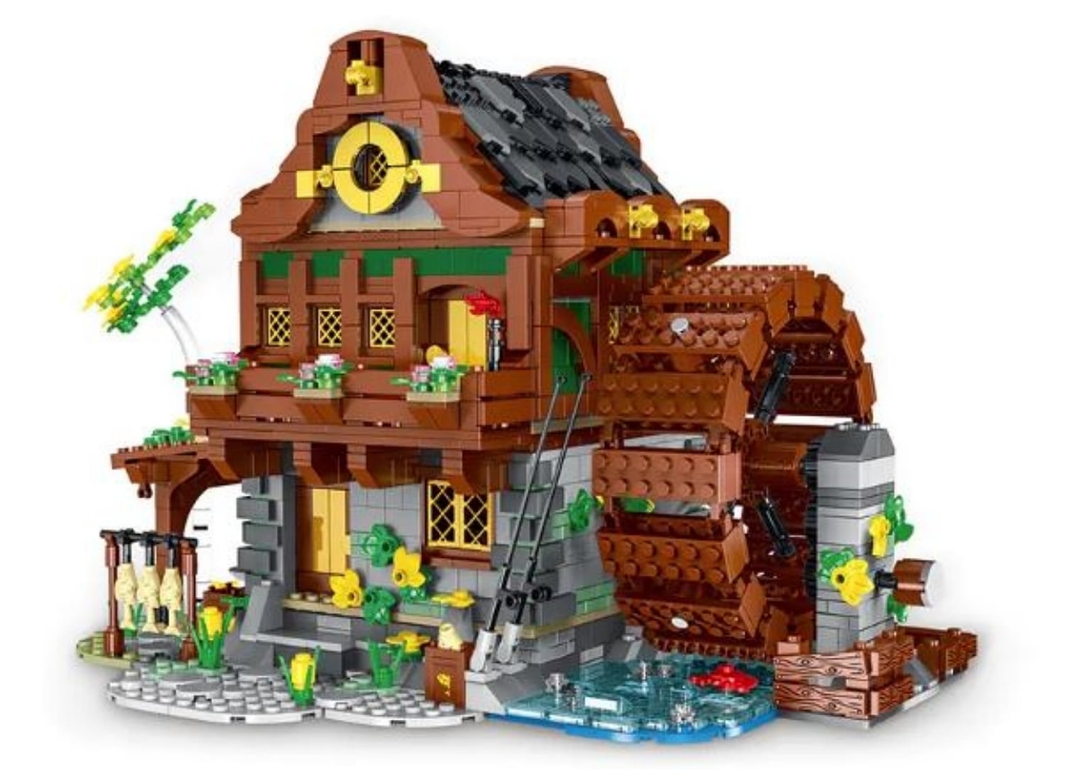 Medieval Water Mill | Unique No-Name Building Blocks