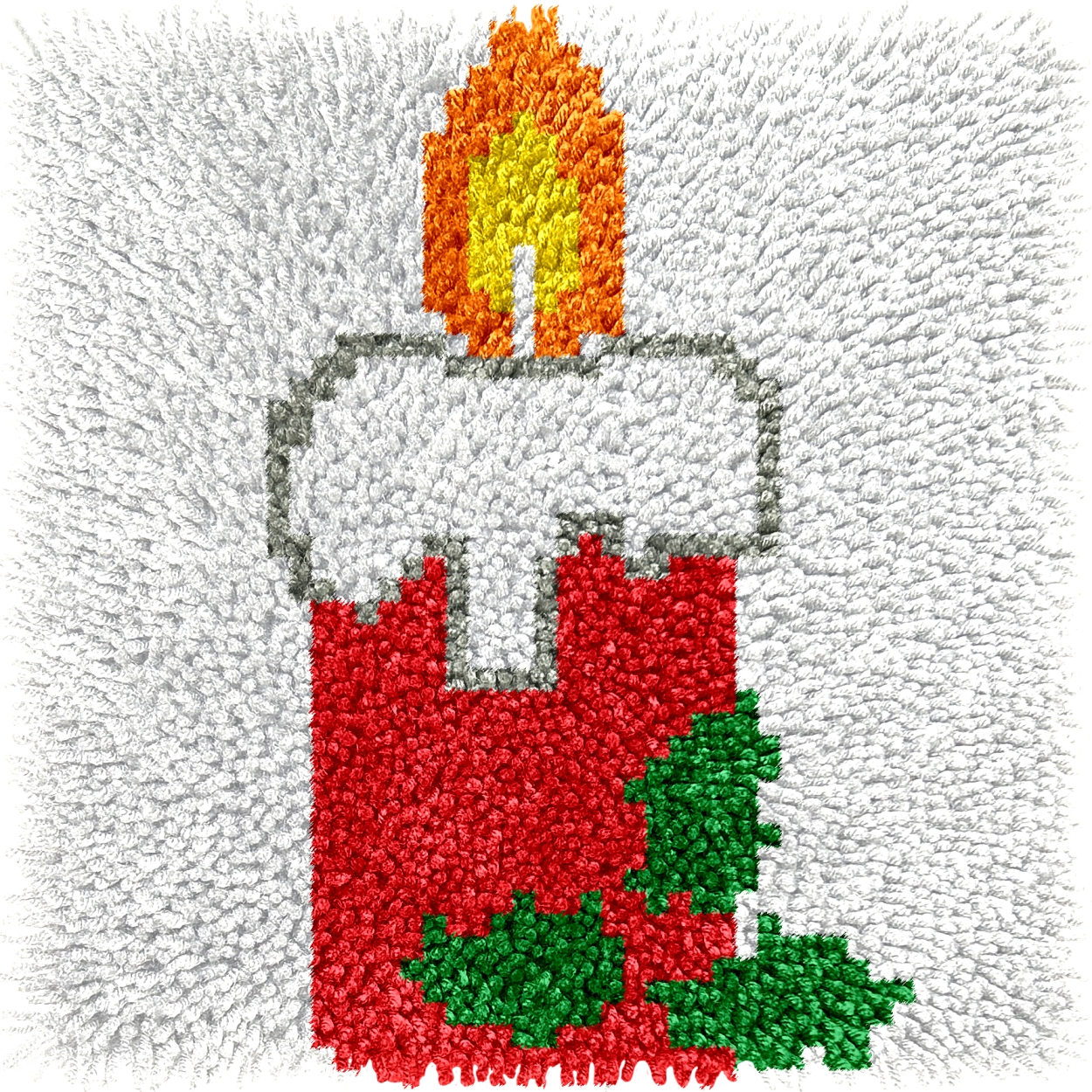 Candle | Children's Rug Hooking Kit