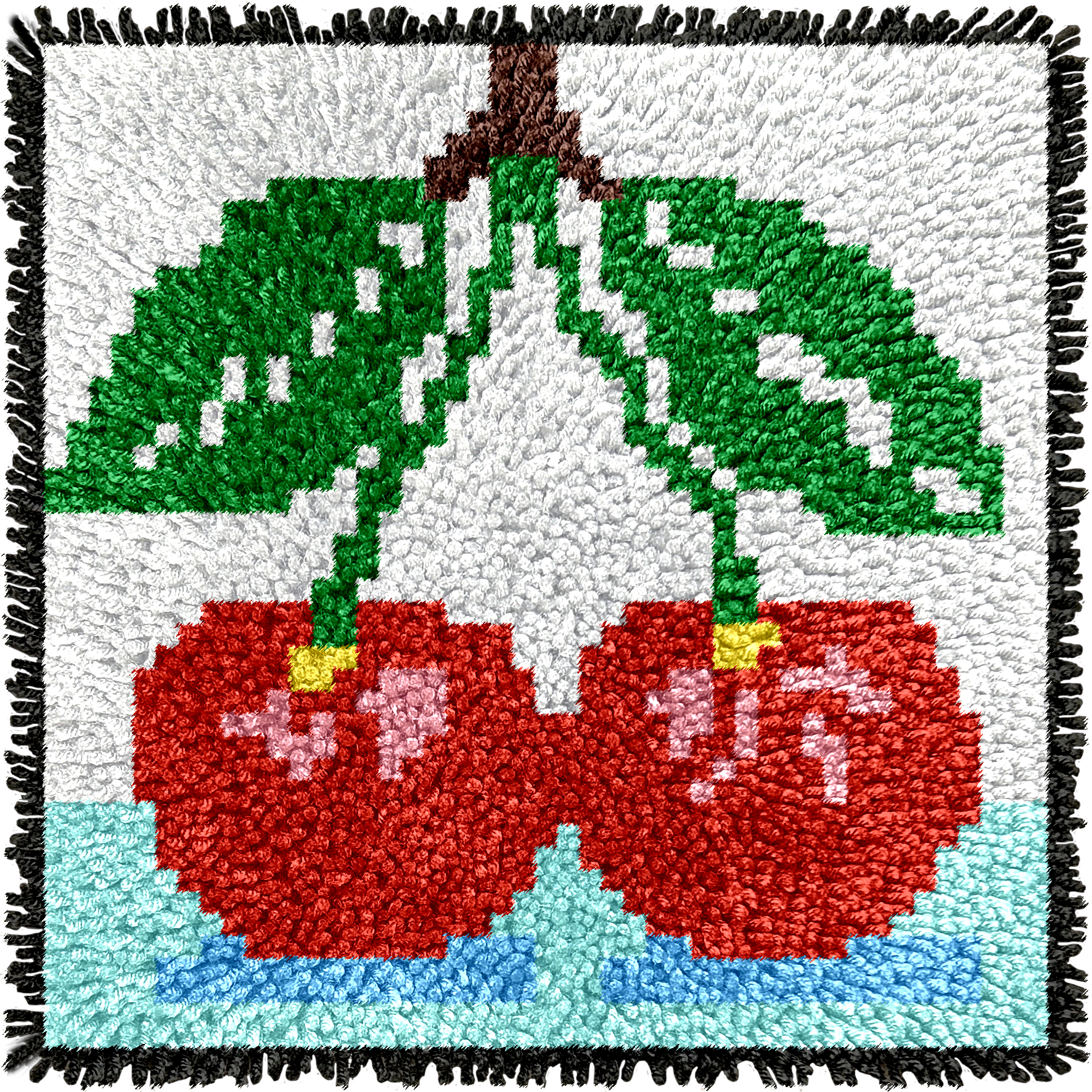 Cherries | Children's Rug Hooking Kit
