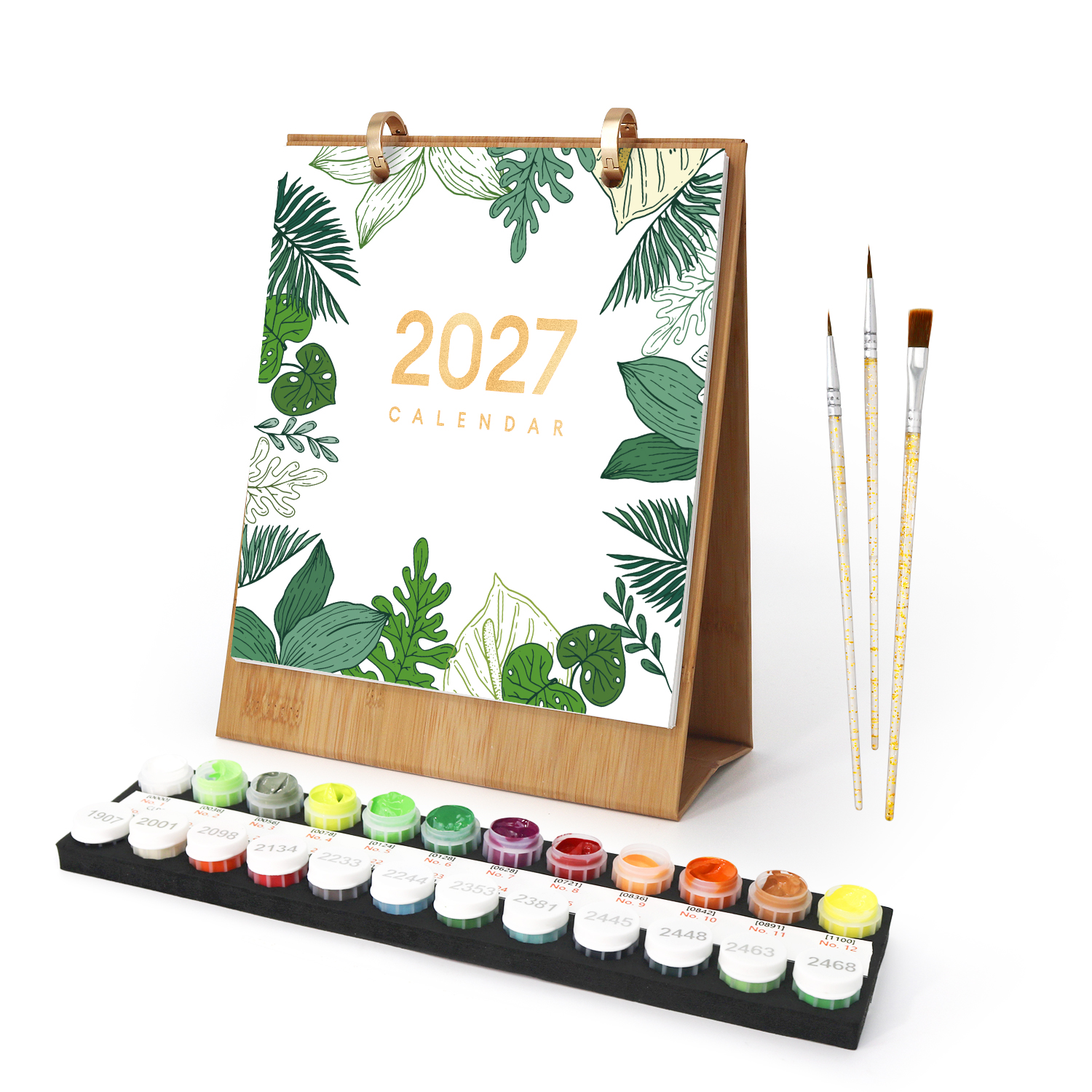 2027 Paint By Number Calendar - Plants