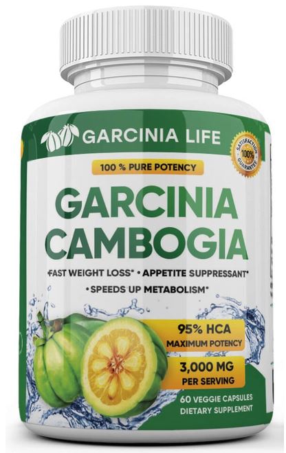 Pure GARCINIA CAMBOGIA 95% HCA Diet Pills Weight Loss Fat Burner 60 Capsule