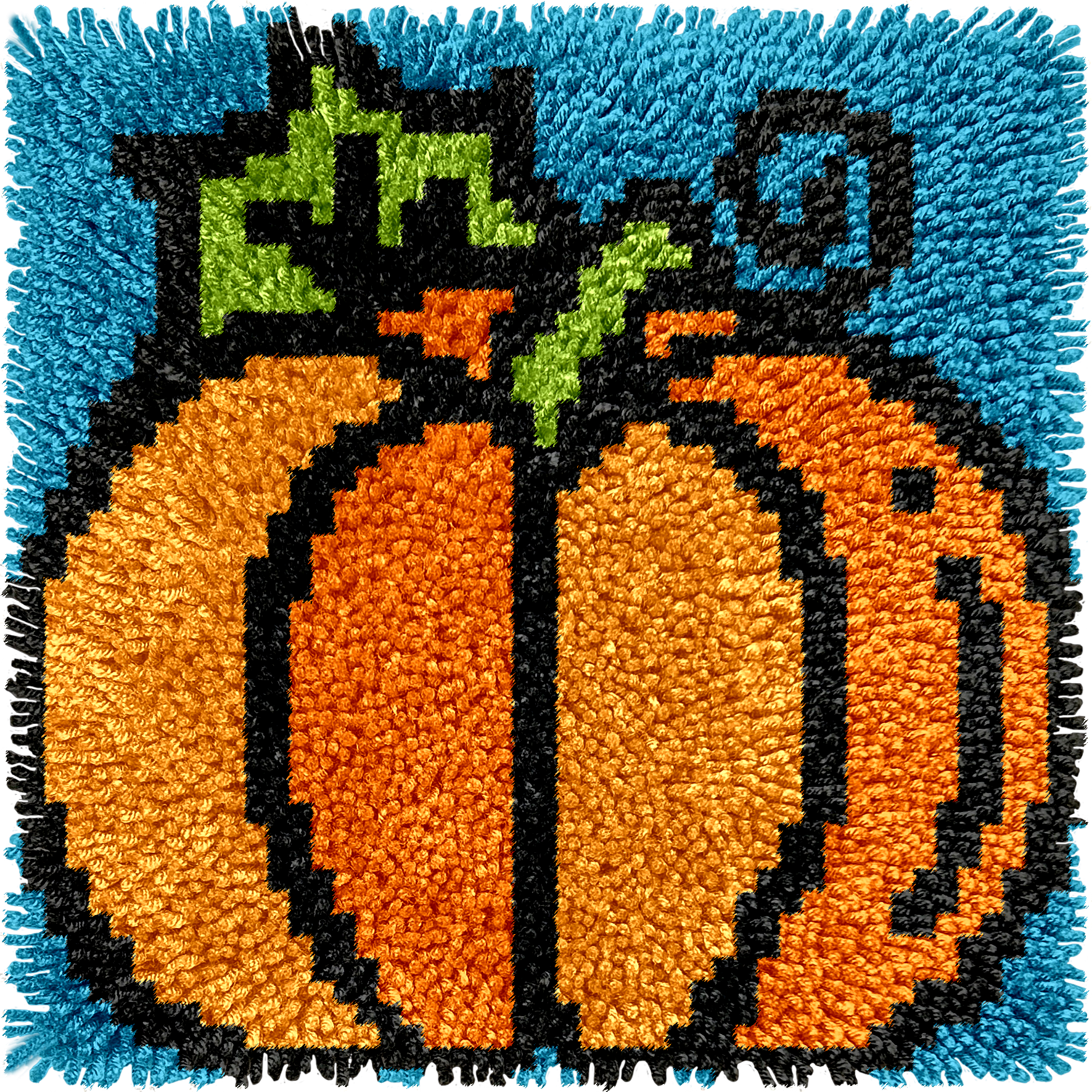 Pumpkin | Children's Rug Hooking Kit