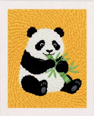 Punch Needle Kit | Panda (with Frame)