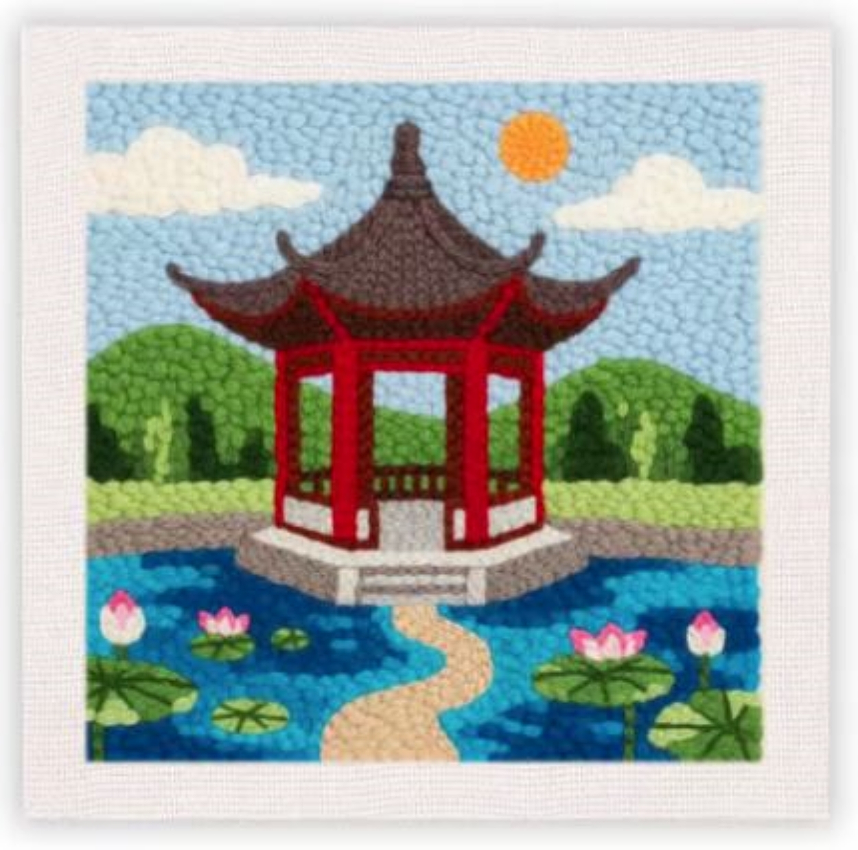 Punch Needle Kit | Scenery (with Frame)