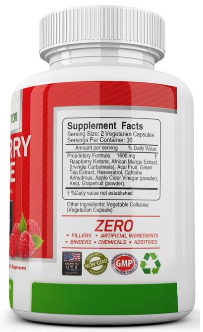 Weight Loss RASPBERRY KETONE 1600mg Extremely Fast Acting Fat Burner Strong (1 Bottle)