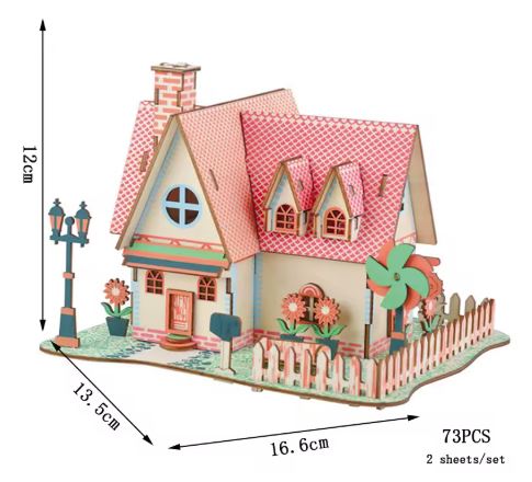 Sunflower Manor | Wood Craft Assembly Kit 