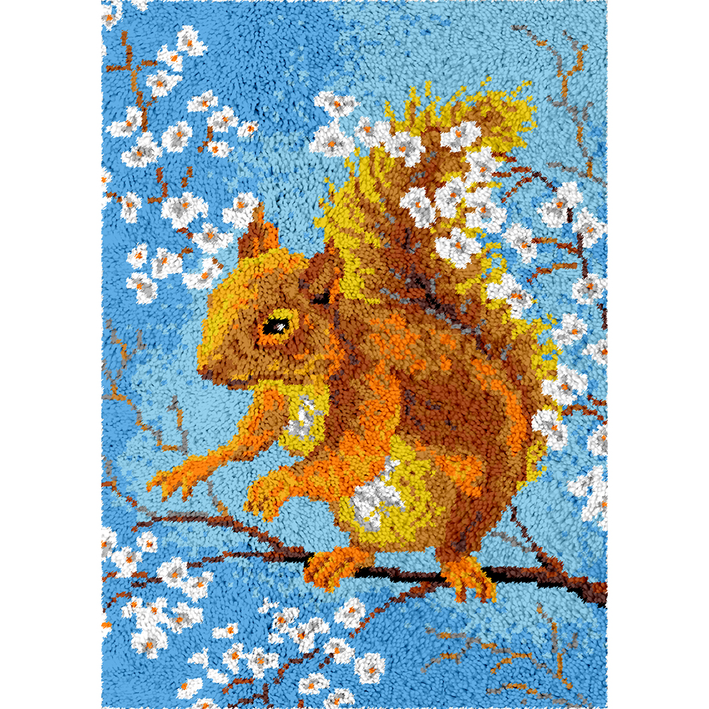 Brown Squirrel | Rug Making Latch Hooking Kit