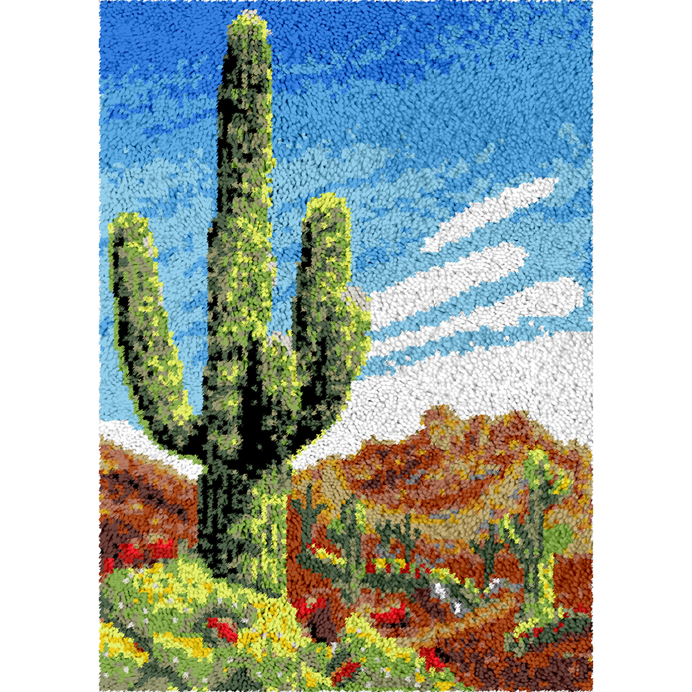 Cactus | Rug Making Latch Hooking Kit