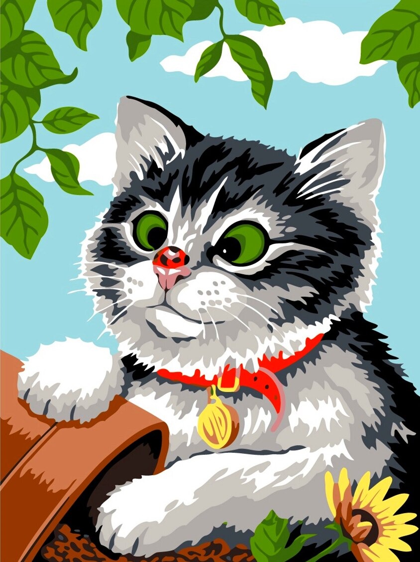 Cat | Diamond Painting Embroidery Kit