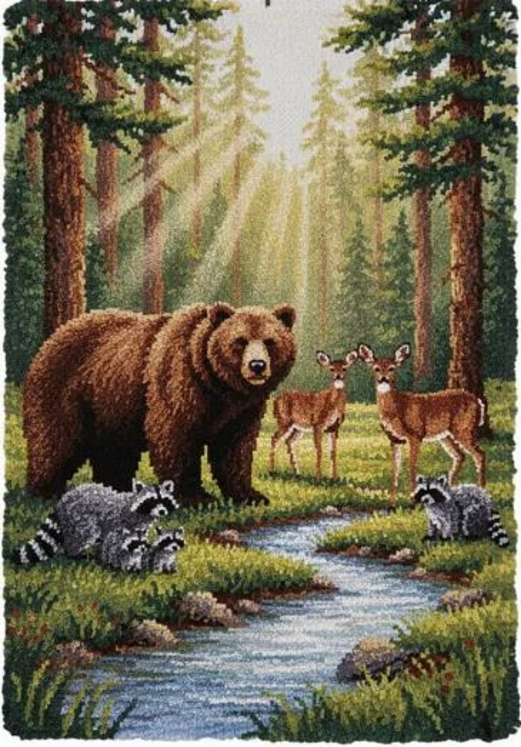 Forest Bear | Rug Making Latch Hooking Kit
