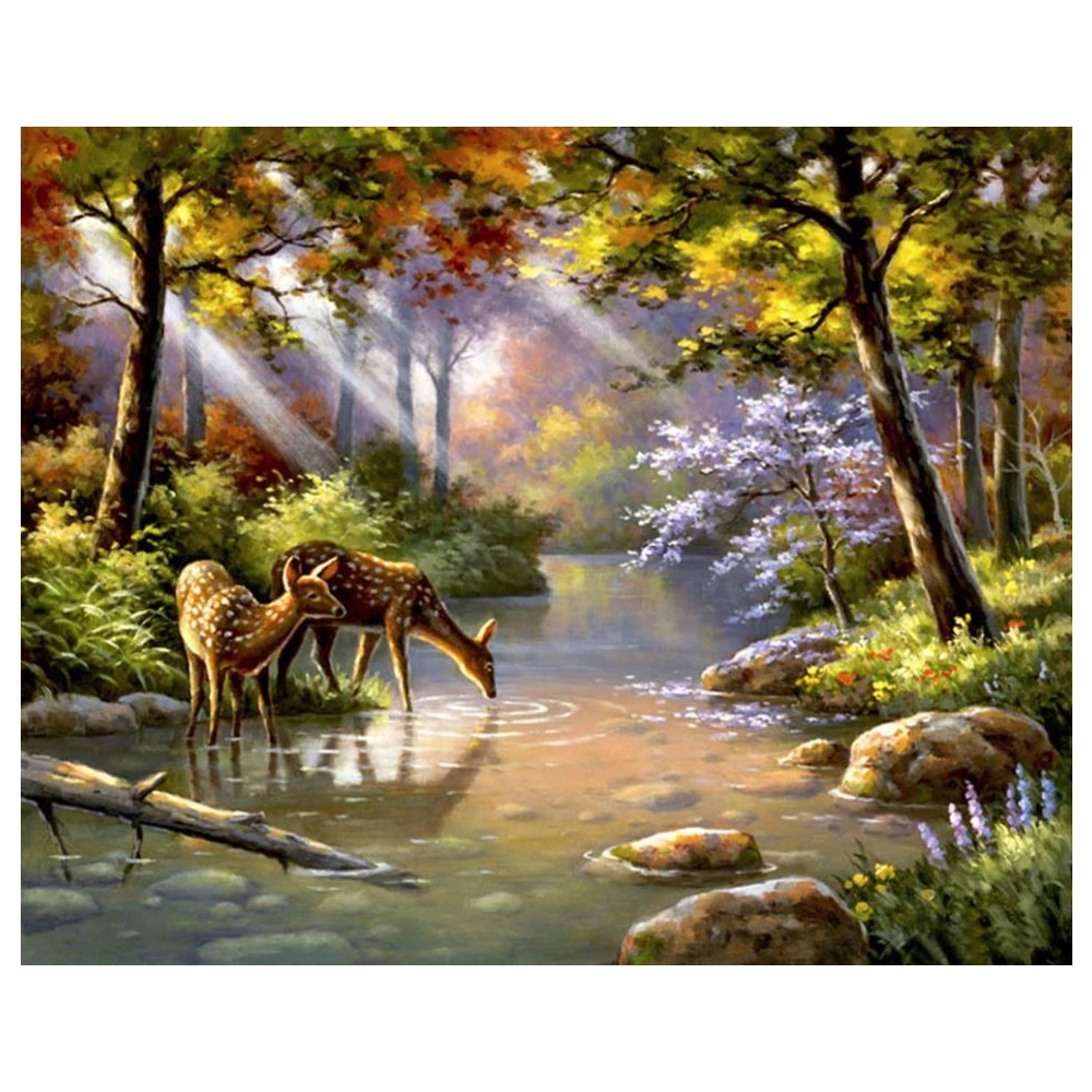 Forest Deer | Cross Stitch Needlework Embroidery Kit