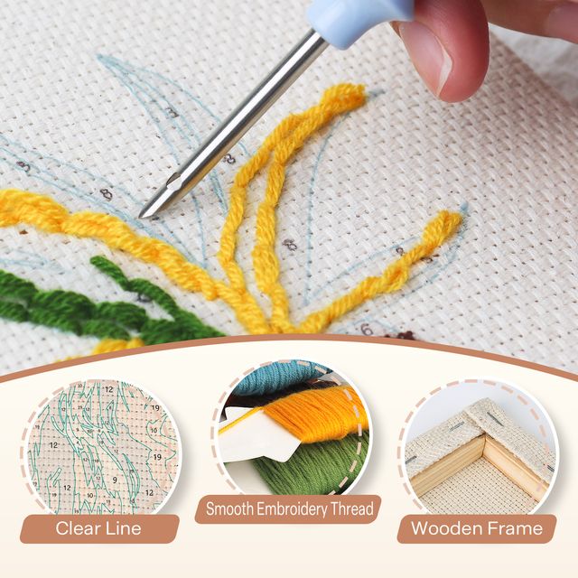 Punch Needle Kit | Custom Picture (with Frame)