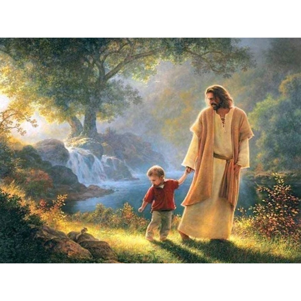 Jesus With Child | Cross Stitch Needlework Embroidery Kit