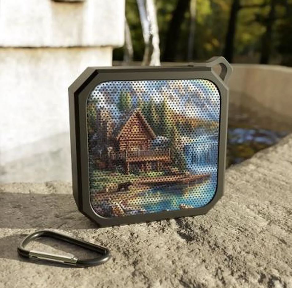 Lakeside Cabin Scene Bluetooth Speaker | Outdoor Portable Speaker