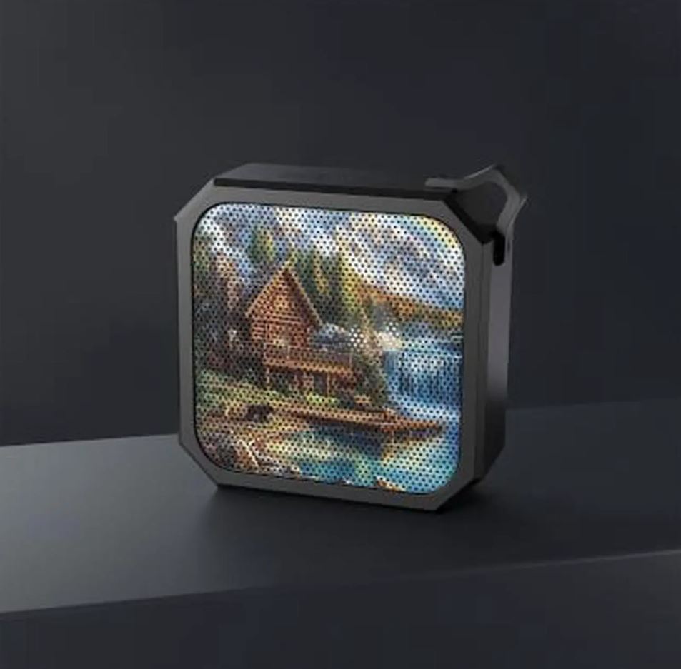 Lakeside Cabin Scene Bluetooth Speaker | Outdoor Portable Speaker