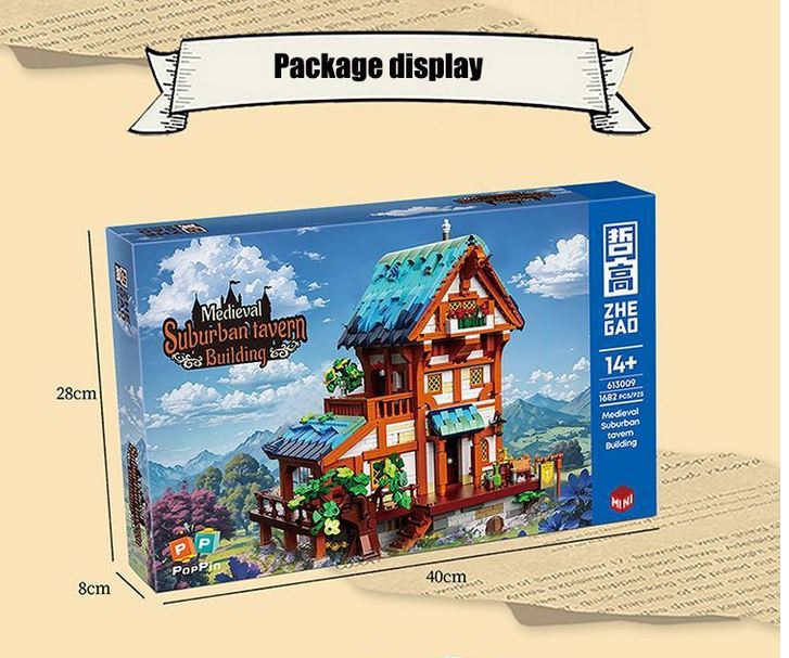 Medieval Saloon | Mini Micro Unique Building Blocks