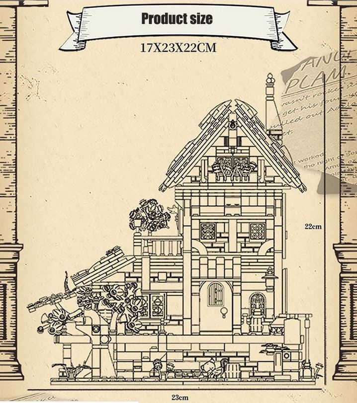 Medieval Saloon | Mini Micro Unique Building Blocks
