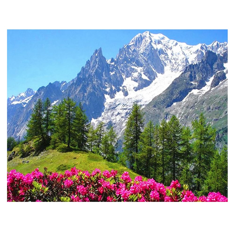 Mountain Flowers | Cross Stitch Needlework Embroidery Kit