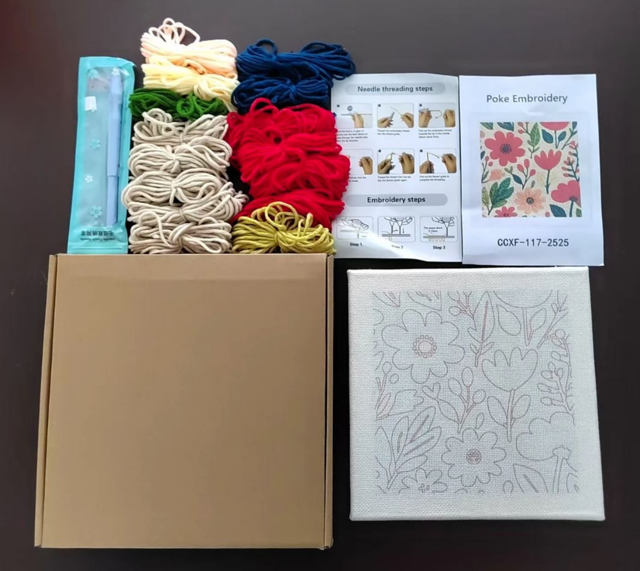 Punch Needle Kit | Beach Scenery (with Frame)