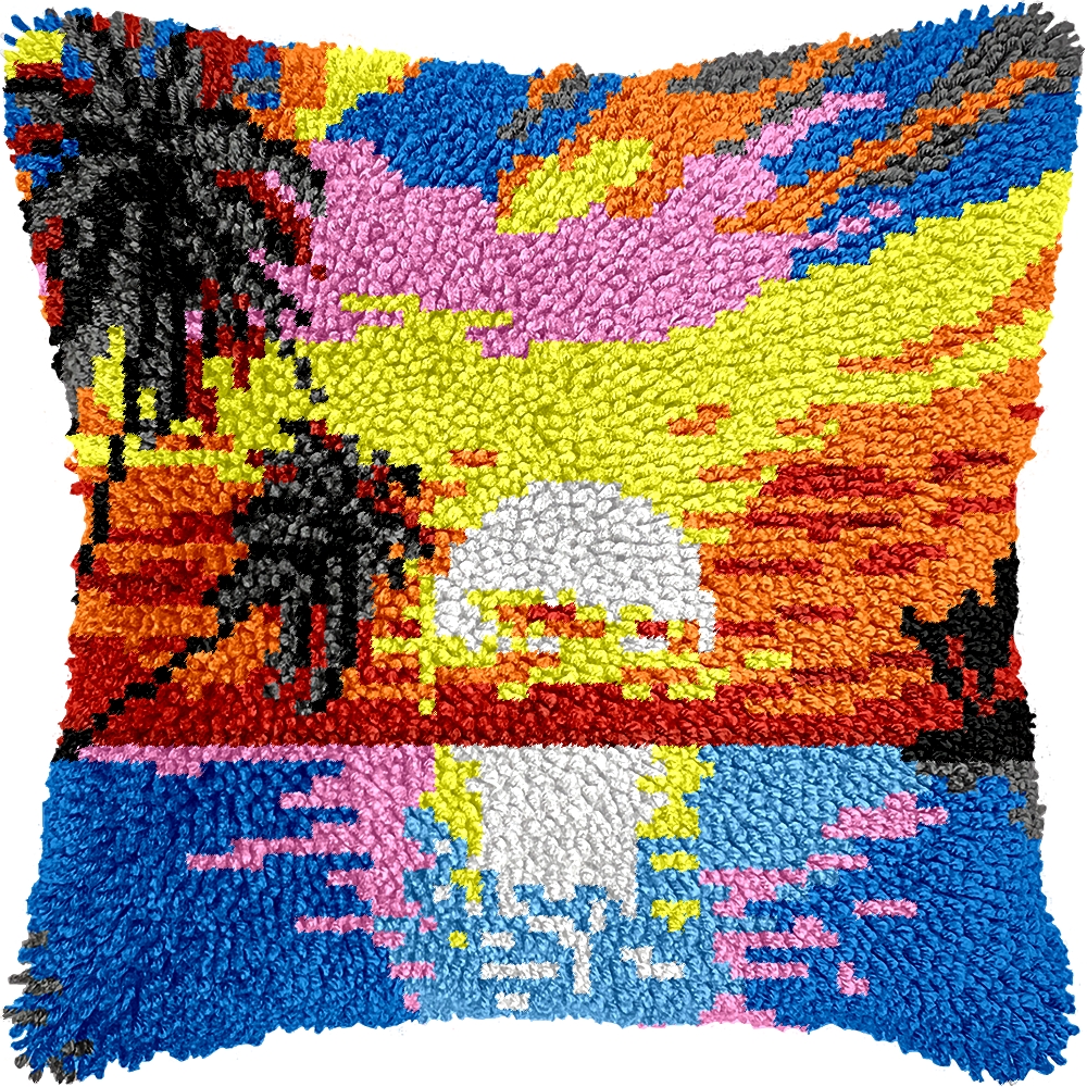 Sunset | Pillow Latch Hooking Kit Cushion Cover (43x43cm)