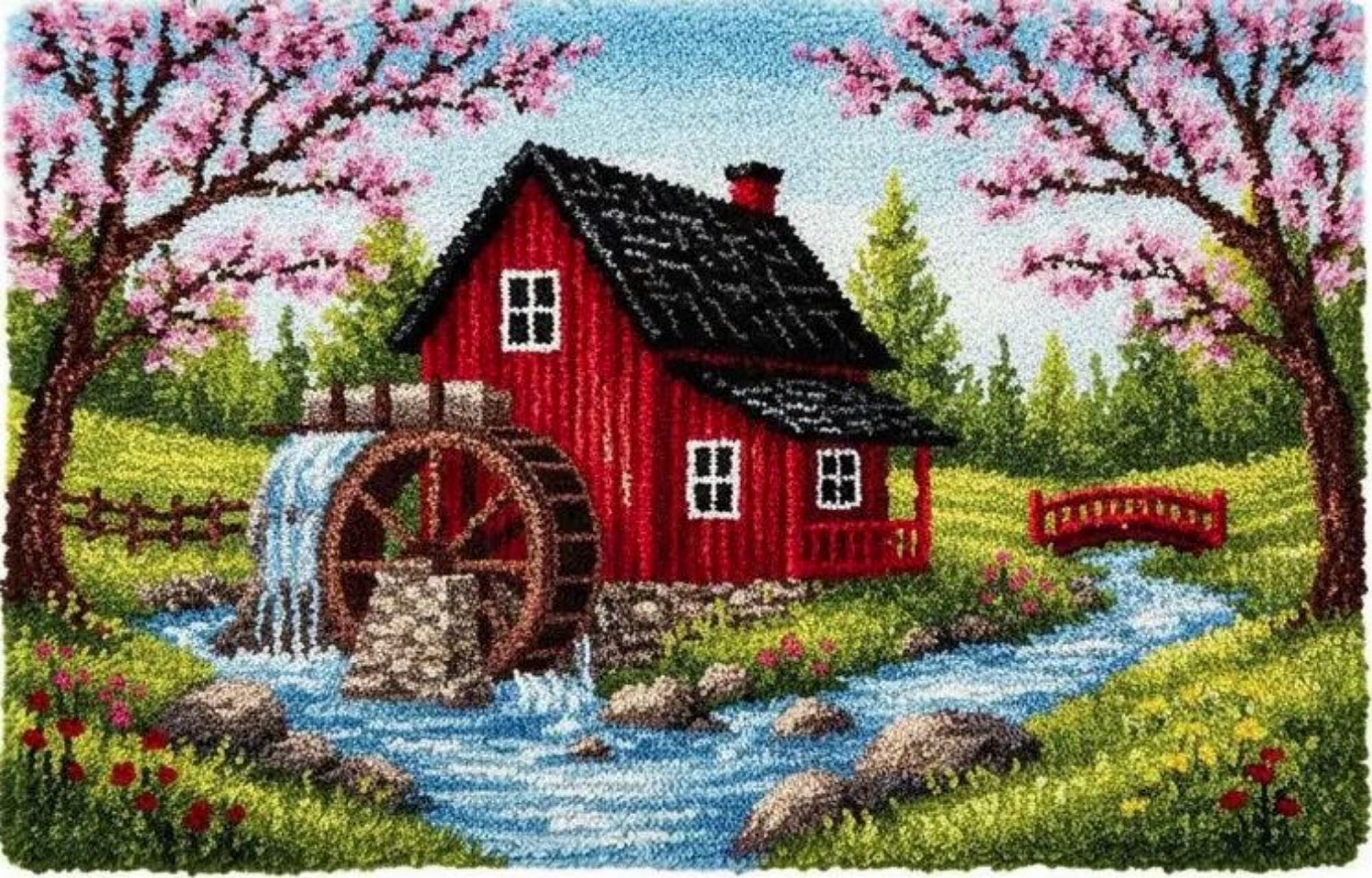 Watermill | Rug Making Latch Hooking Kit