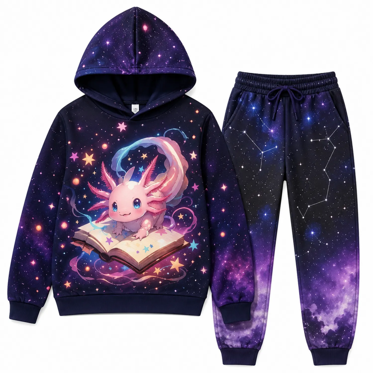 Survêtement Fille Galaxie Axolotl Livre 2 Pièces-nordichomeix