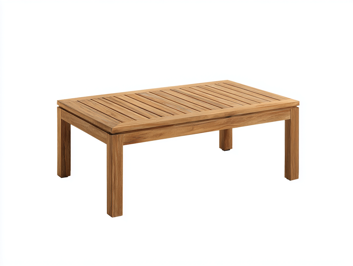 Gartentisch Massivholz 140x80x75 cm Braun - Rechteckig - Klassisches Design-Sazogahaus