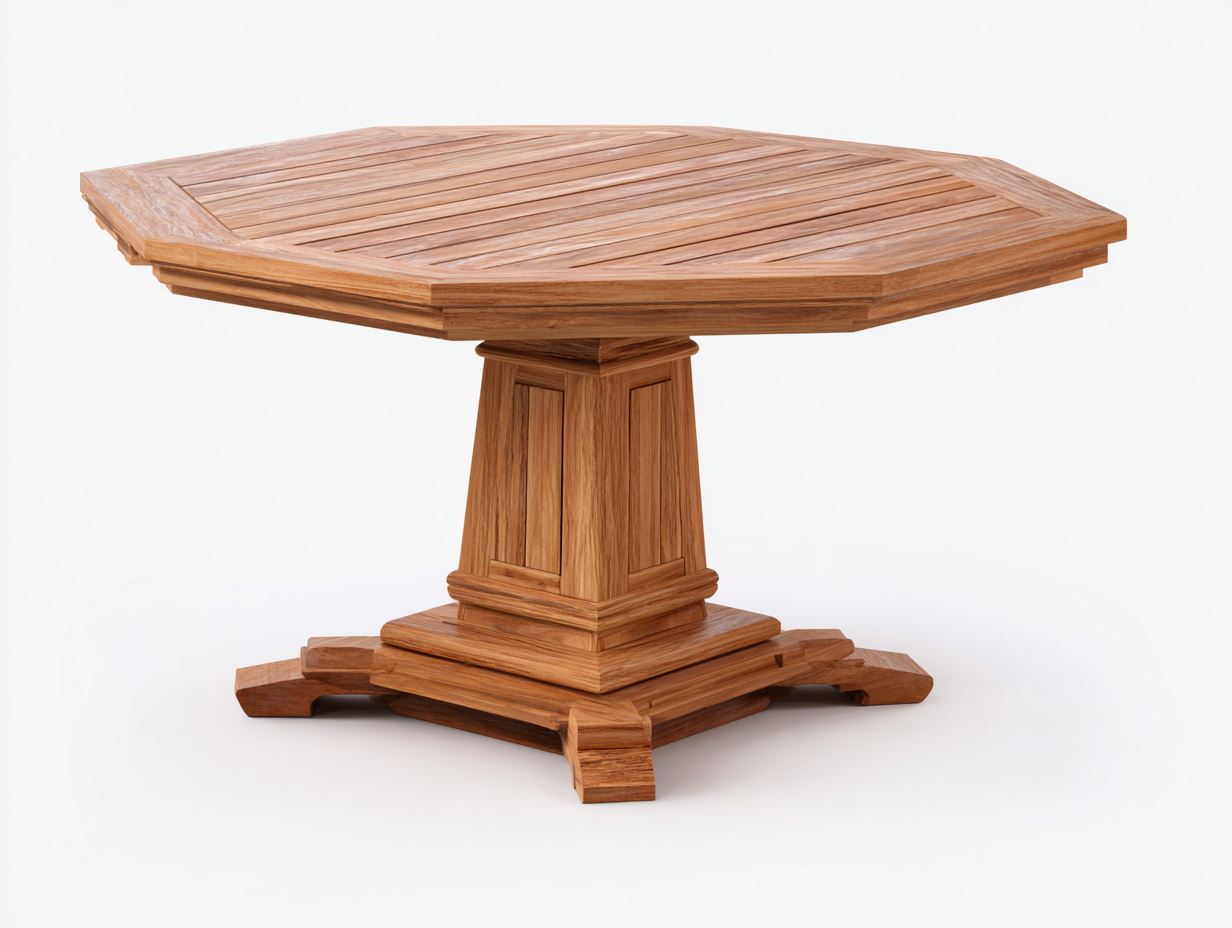 Gartentisch Massivholz 130x130x76 cm Braun für Garten Klassisches Design-Sazogahaus