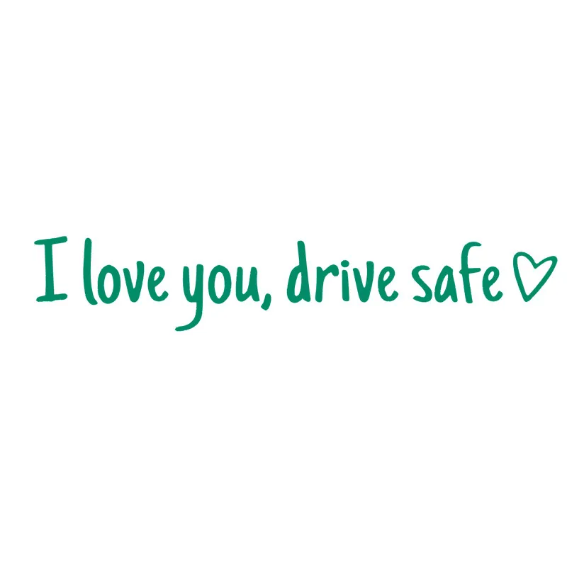 💓 I love you, drive safe Sticker（3pcs）
