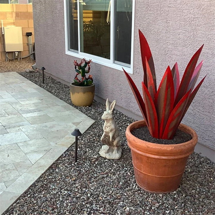 LAST DAY PROMOTION 75% OFF - 🌵Anti-rust Metal Tequila  Agave Plant-Perfect for garden