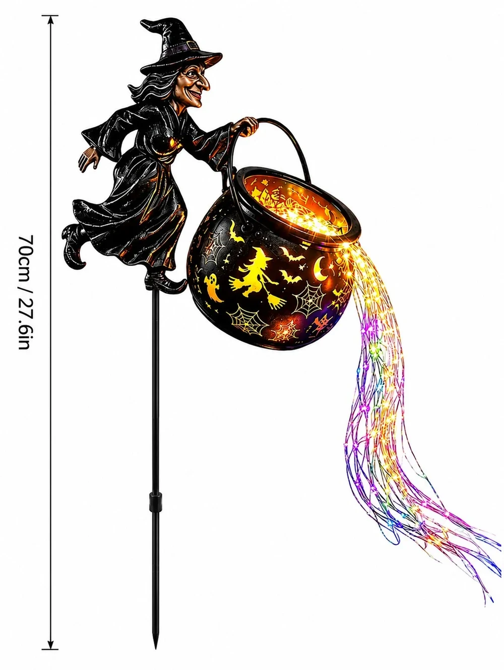 Halloween Sale-50% OFF🧙‍♀️Halloween Witch Cauldron Garden Light