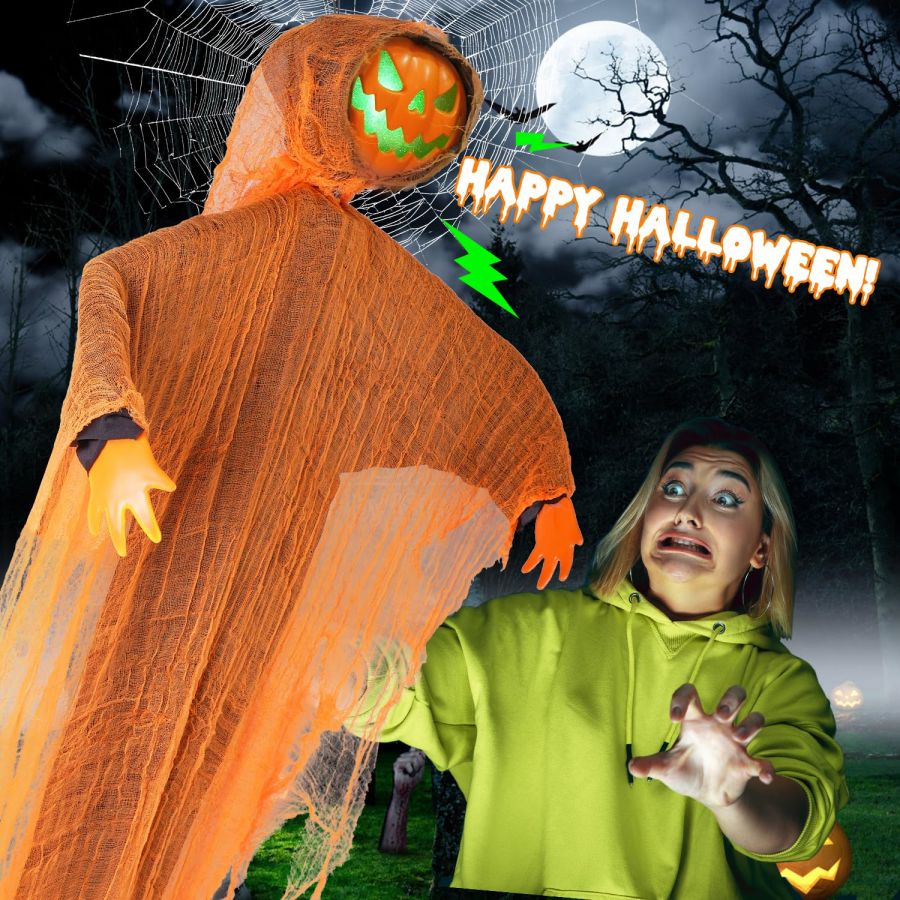 Halloween Decorations Hanging Pumpkin Ghost