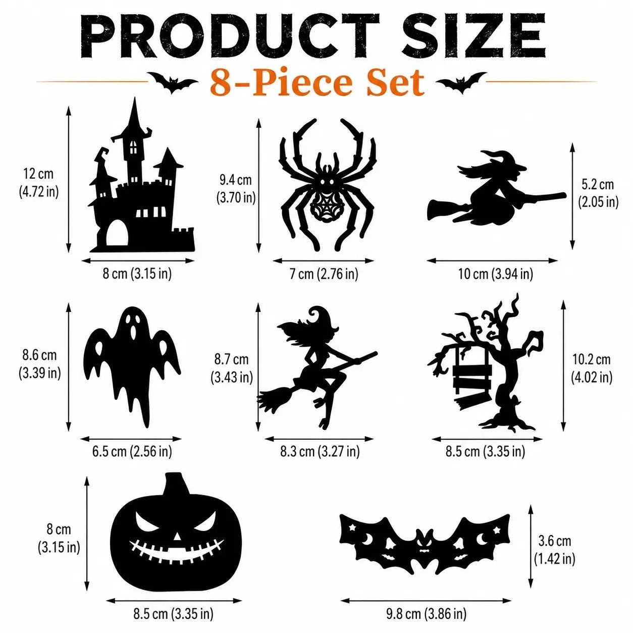 🔥50% OFF - 🎃Halloween LED Wall Light Silhouette Decor Set - Peel & Stick