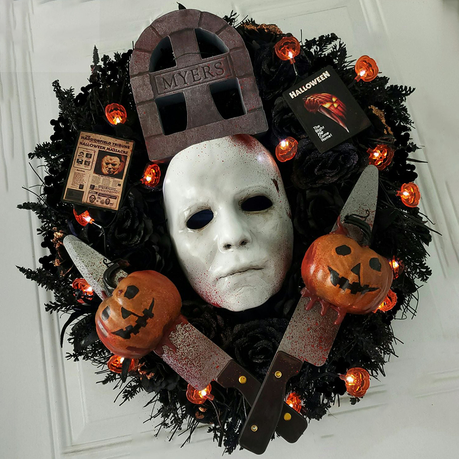 MYERS - Terrifying Face Halloween Wreath