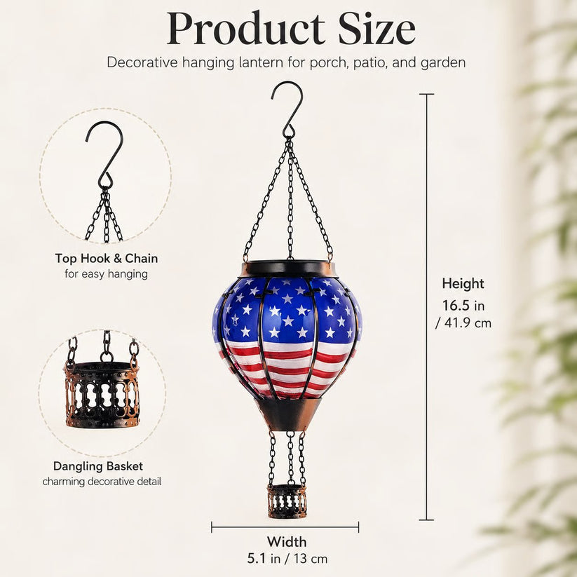 🔥Limited Time Promotion 50% OFF✨250th Anniversary Solar Hot Air Balloon Lantern