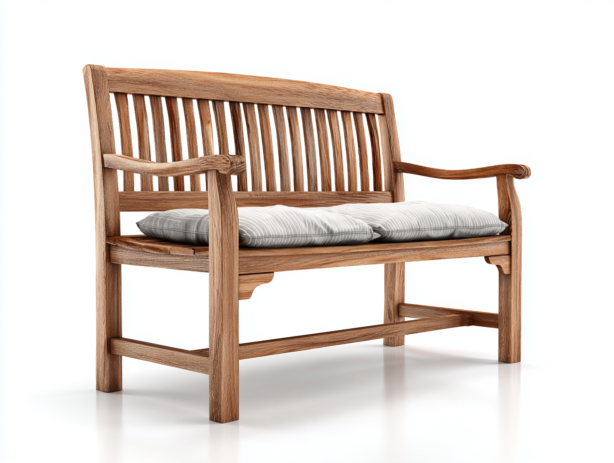 Bancos de jardín madera maciza 120x60x90 cm - marrón - diseño clásico-Motiaspace