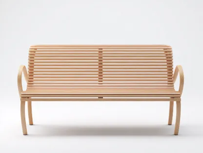 Bancos de jardín madera 130x55x80 cm - marrón claro - diseño moderno-Motiaspace