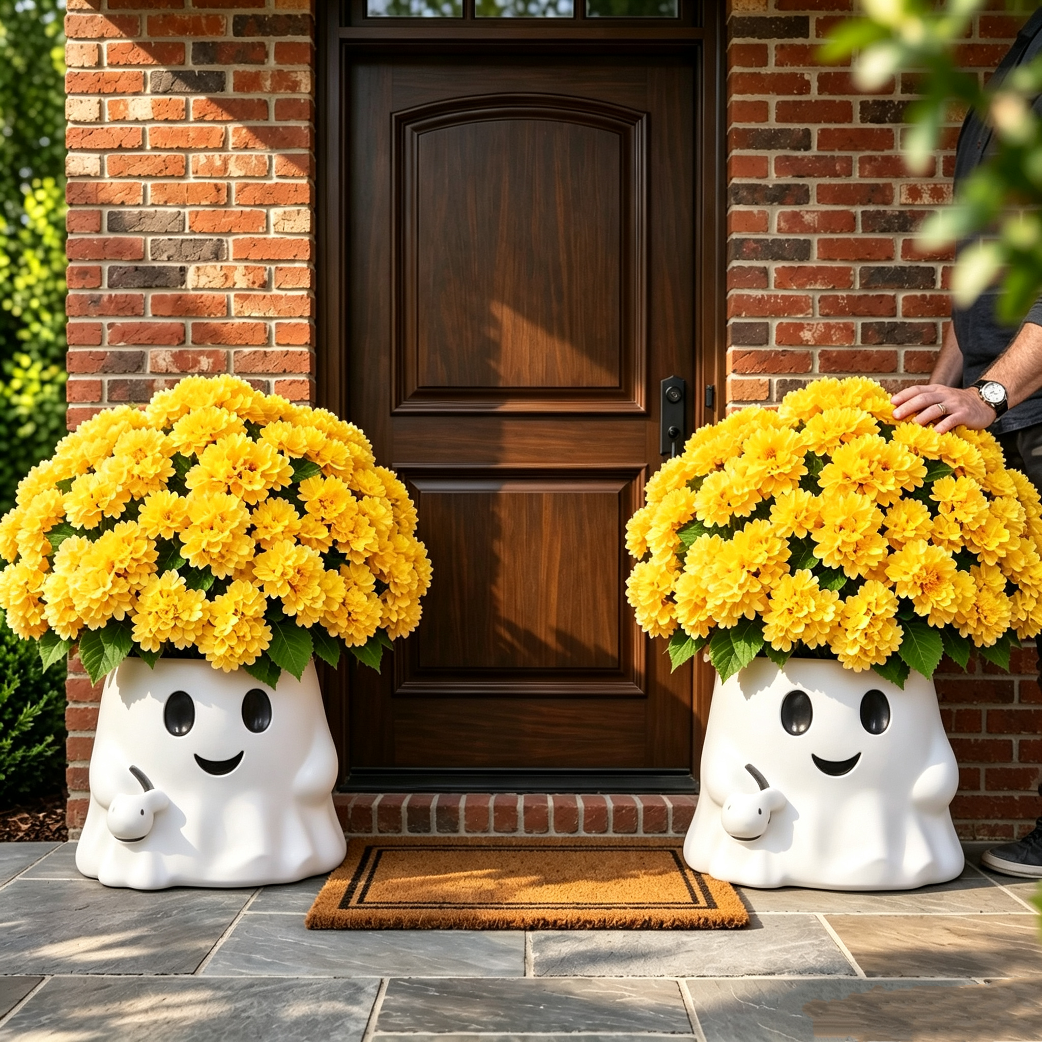 🔥LAST 2 DAYS | Early Bird 50% OFF ⏰Whimsical Pumpkin & Ghost Planters | Autumn Faux Mums Bundle 🍂🎃