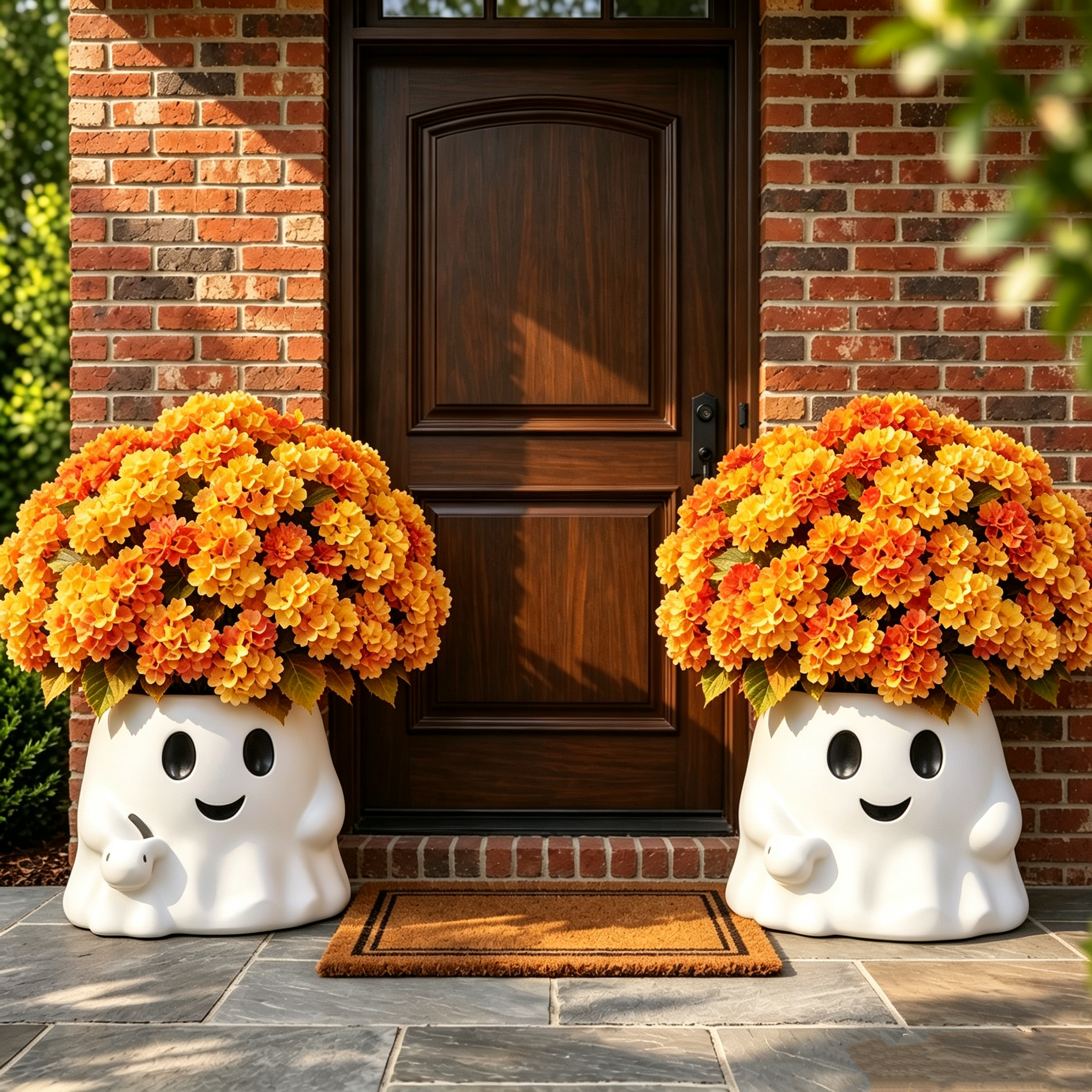 🔥LAST 2 DAYS | Early Bird 50% OFF ⏰Whimsical Pumpkin & Ghost Planters | Autumn Faux Mums Bundle 🍂🎃