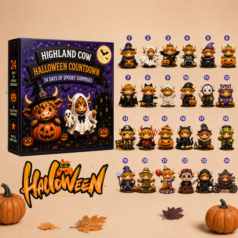 Highland Cow Halloween Countdown Calendar 2026🐮🎃✨