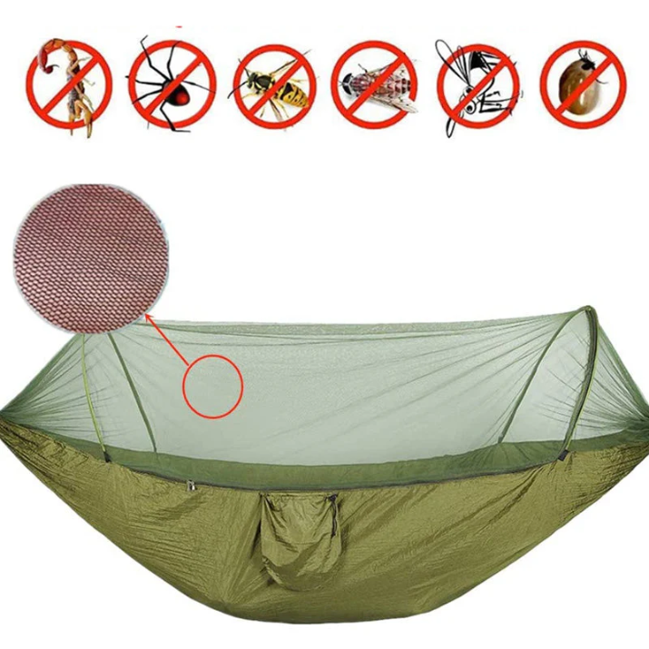 🔥Portable Camping Hammock With Anti-Mosquito Built-In Net