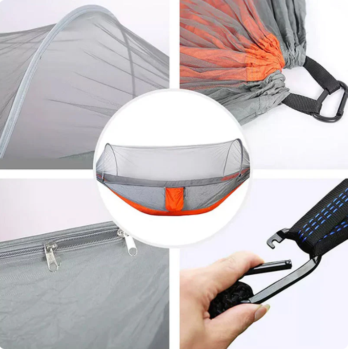 🔥Portable Camping Hammock With Anti-Mosquito Built-In Net