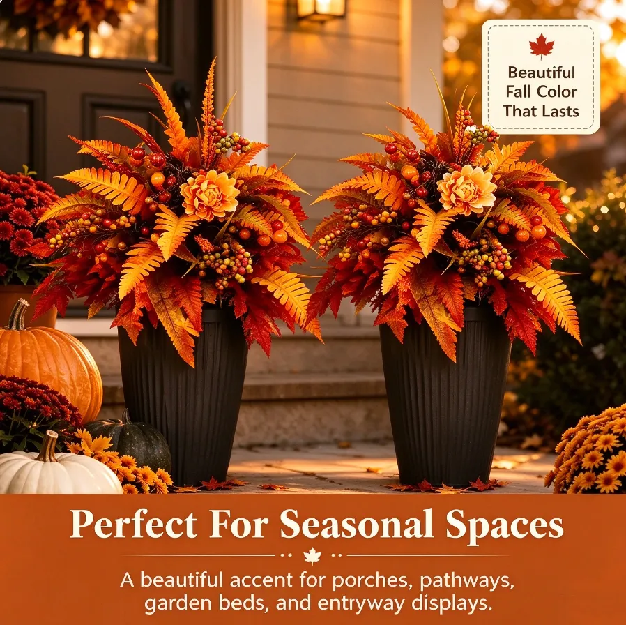 🔥 Best Seller | LAST DAY 50% OFF 🎃 Autumn Harvest Floral Garden Stake Arrangement, In Stock