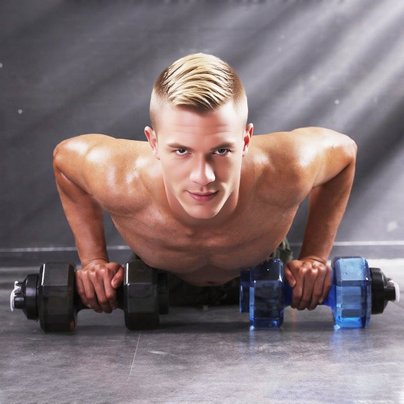 🏋️🧴 Dumbbell Water Bottle – 2-in-1: a strength training accessory and hydration essential. Stay fit, stay hydrated, stay energized! 💧💪✨