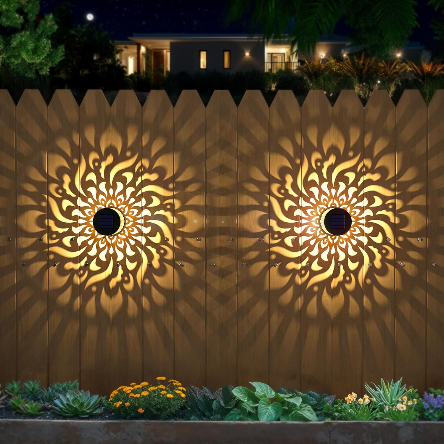 🔥Limited 60% OFF🔥Solar Mandala Projector Light Patio Ambient Decor