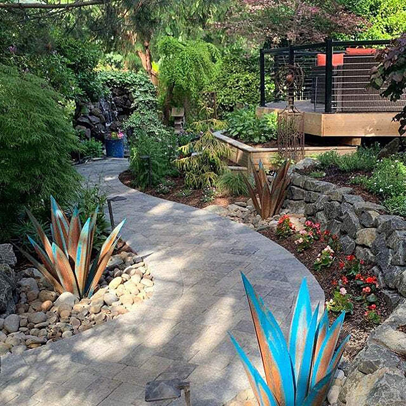 LAST DAY PROMOTION 75% OFF - 🌵Anti-rust Metal Tequila  Agave Plant-Perfect for garden
