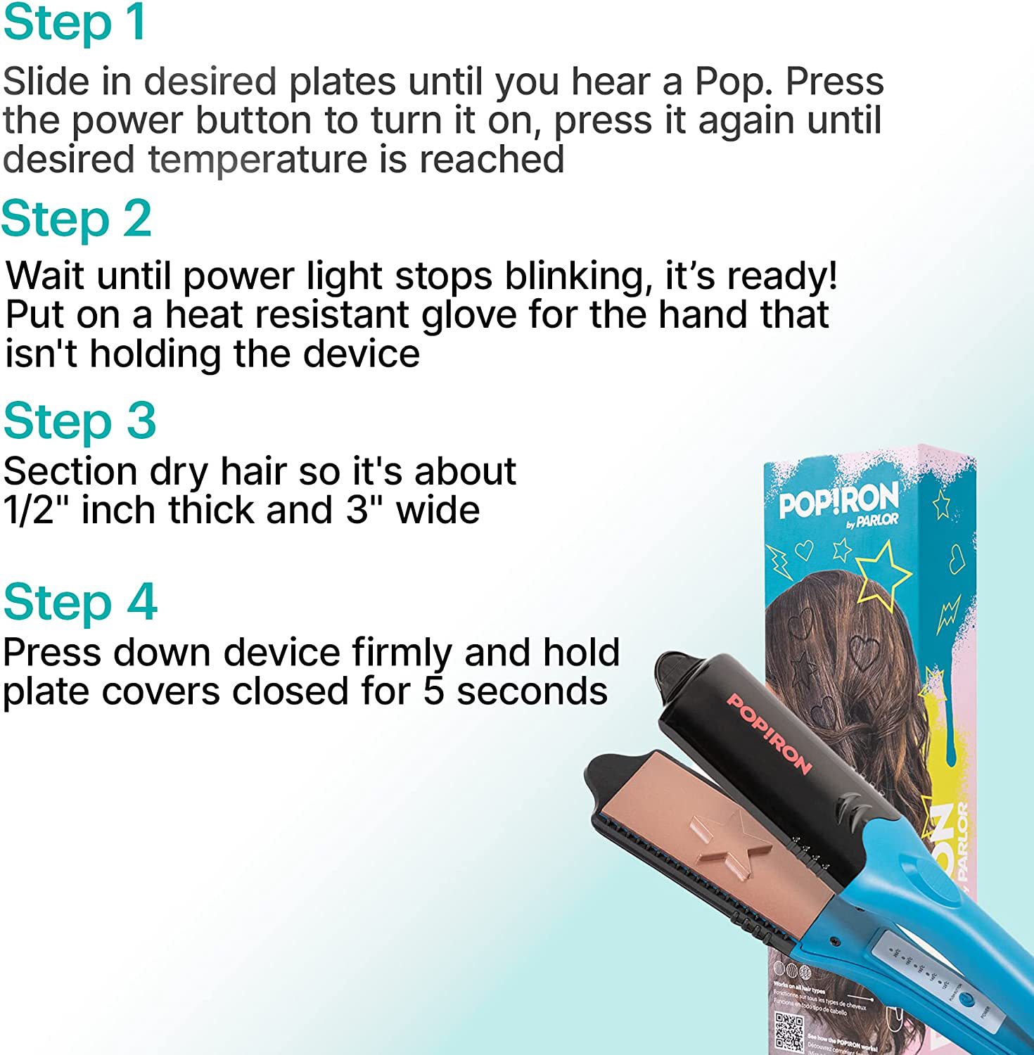 3D hair imprinting iron